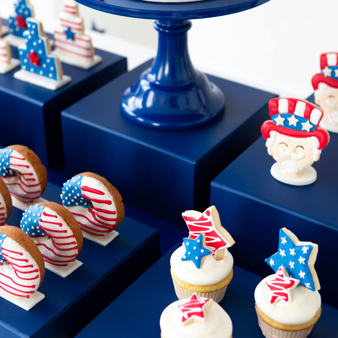 Navy Blue Riser for Desserts- Bonjour Fete Party Supplies