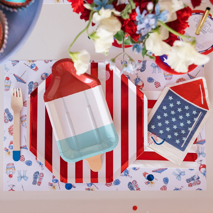 FIRECRACKER SHAPED NAPKINS My Mind’s Eye 0 Faire Bonjour Fete - Party Supplies