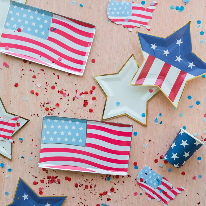AMERICA SHAPED FLAG NAPKINS Jollity & Co. + Daydream Society 4th of July Bonjour Fete - Party Supplies