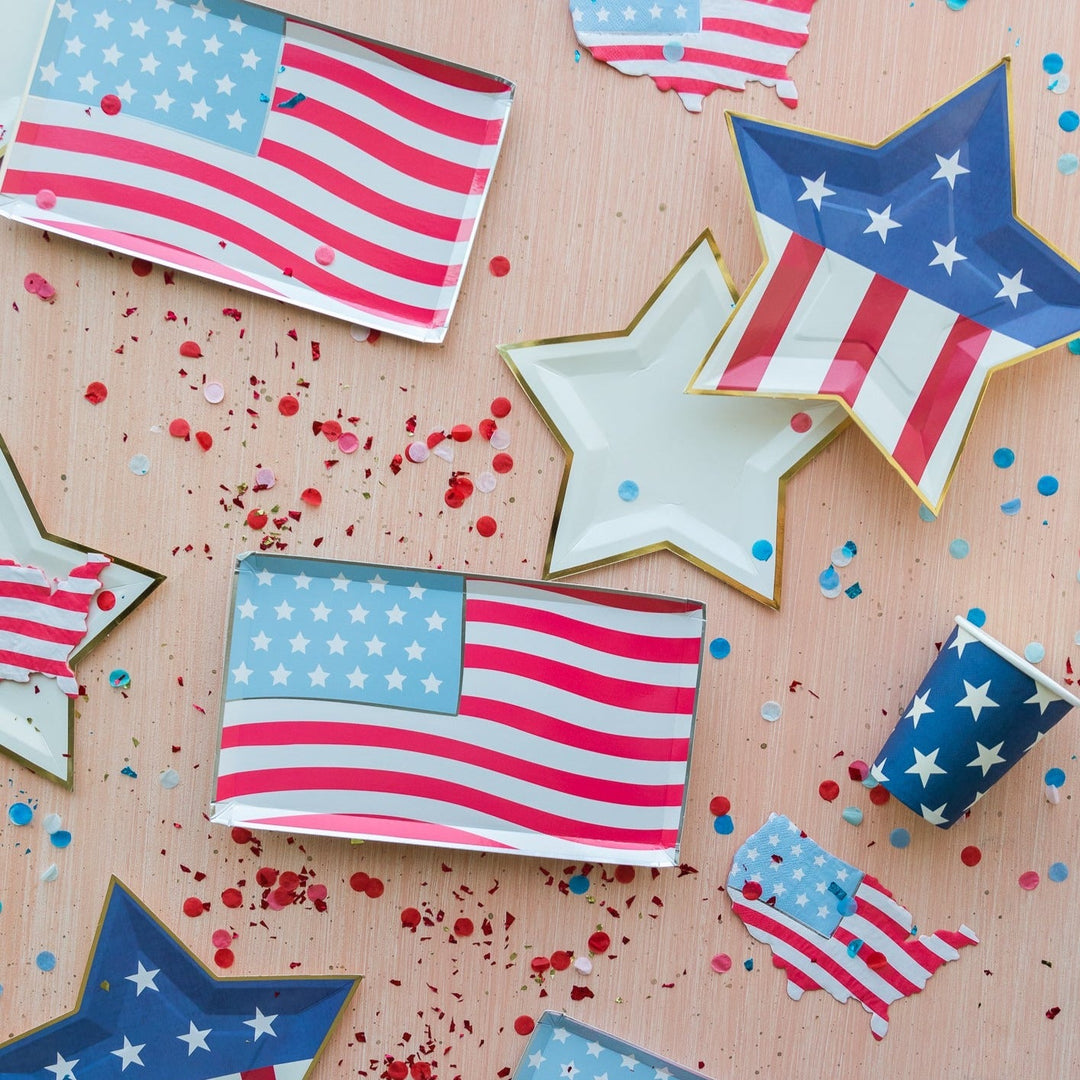 AMERICAN FLAG PLATES Jollity & Co. + Daydream Society 4th of July Bonjour Fete - Party Supplies