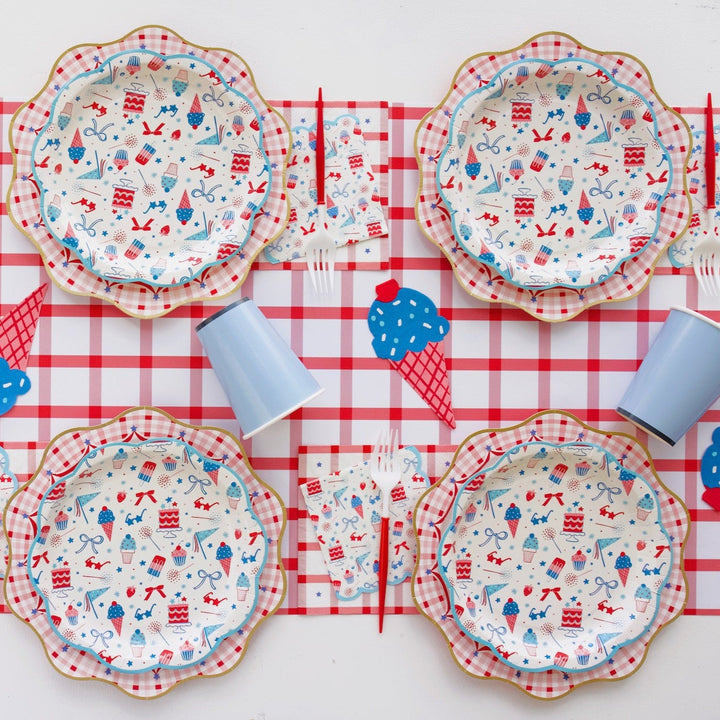 SUMMERTIME ICON PLATES My Mind’s Eye 4th of July SUMMERTIME ICON PLATES Bonjour Fete - Party Supplies
