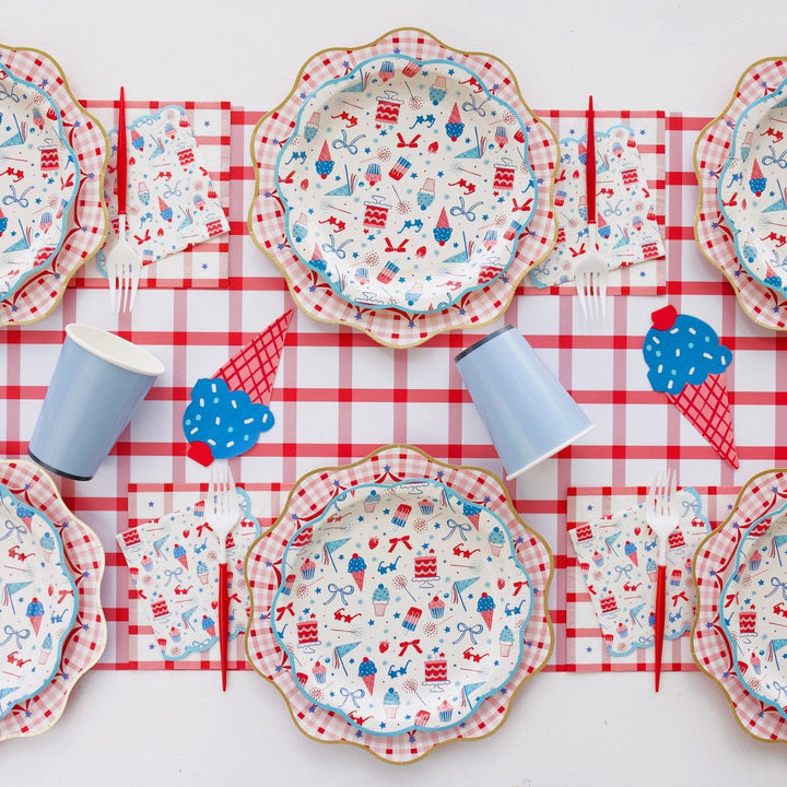 SKY BLUE SIGNATURE CUPS Bonjour Fete Cups SKY BLUE SIGNATURE CUPS Bonjour Fete - Party Supplies