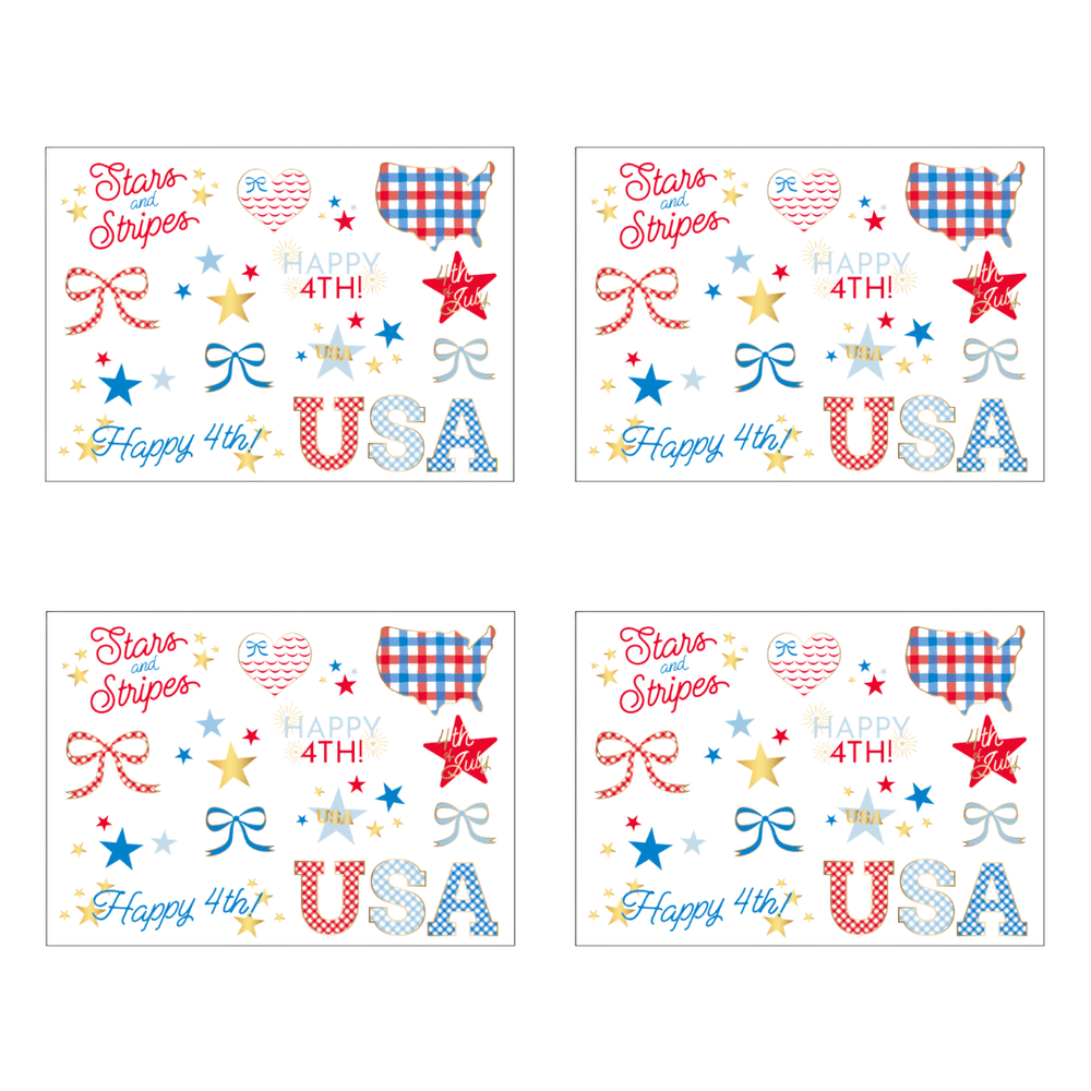4th of July Party Favor/Patriotic Tattoo-Bonjour Fete Party Supplies