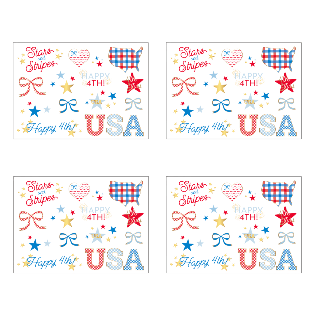 4th of July Party Favor/Patriotic Tattoo-Bonjour Fete Party Supplies