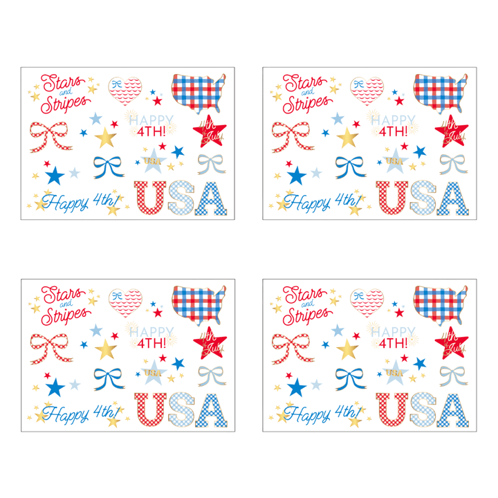 4th of July Party Favor/Patriotic Tattoo-Bonjour Fete Party Supplies