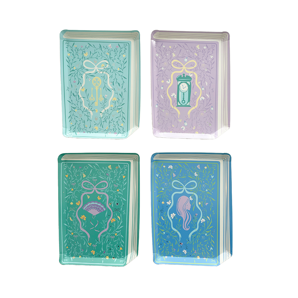 Book Club Book Die-Cut Dinner Plates Jollity & Co. + Daydream Society Book Club Book Die-Cut Dinner Plates Bonjour Fete - Party Supplies