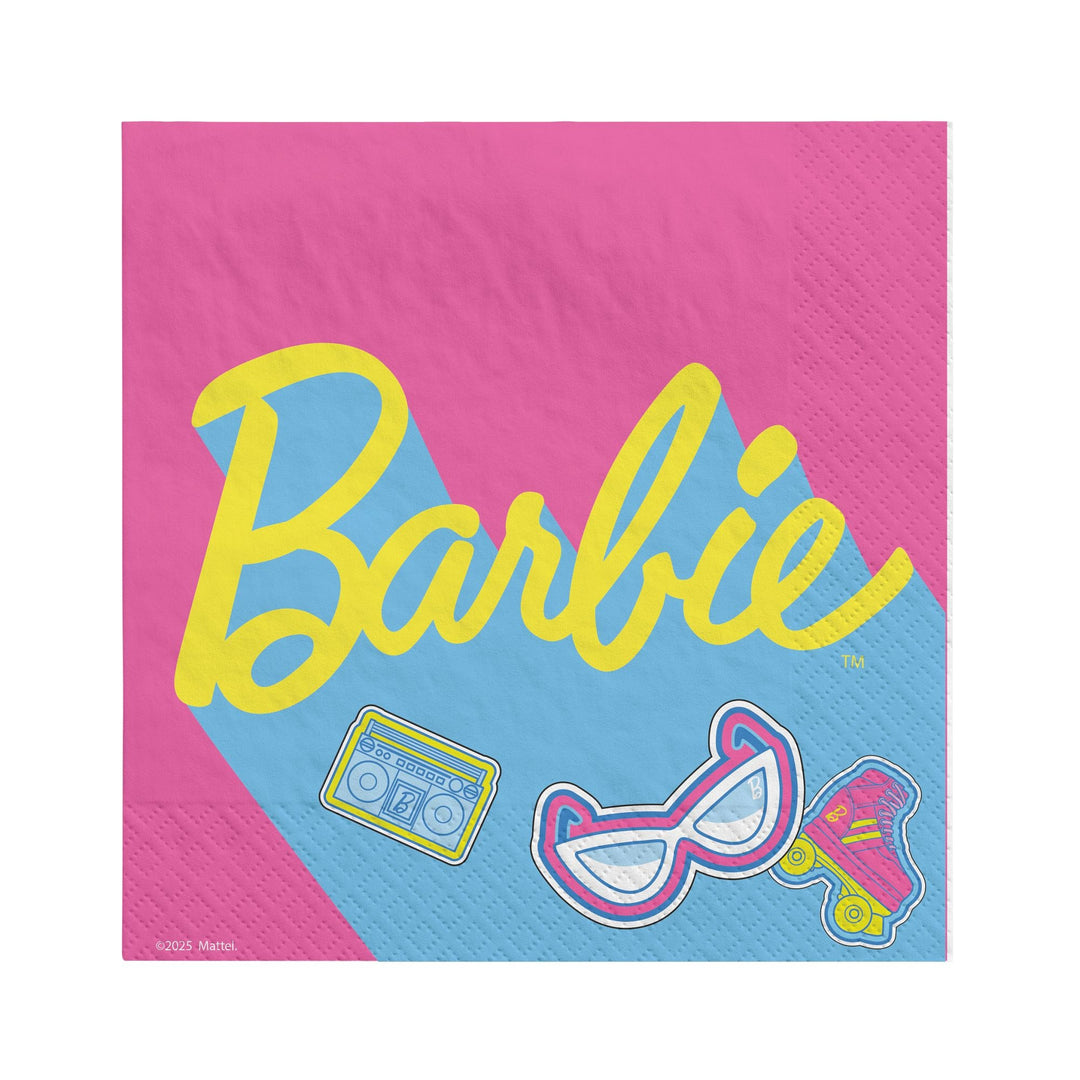 BARBIE PARTY LUNCH NAPKINS Amscan Napkins BARBIE PARTY LUNCH NAPKINS Bonjour Fete - Party Supplies