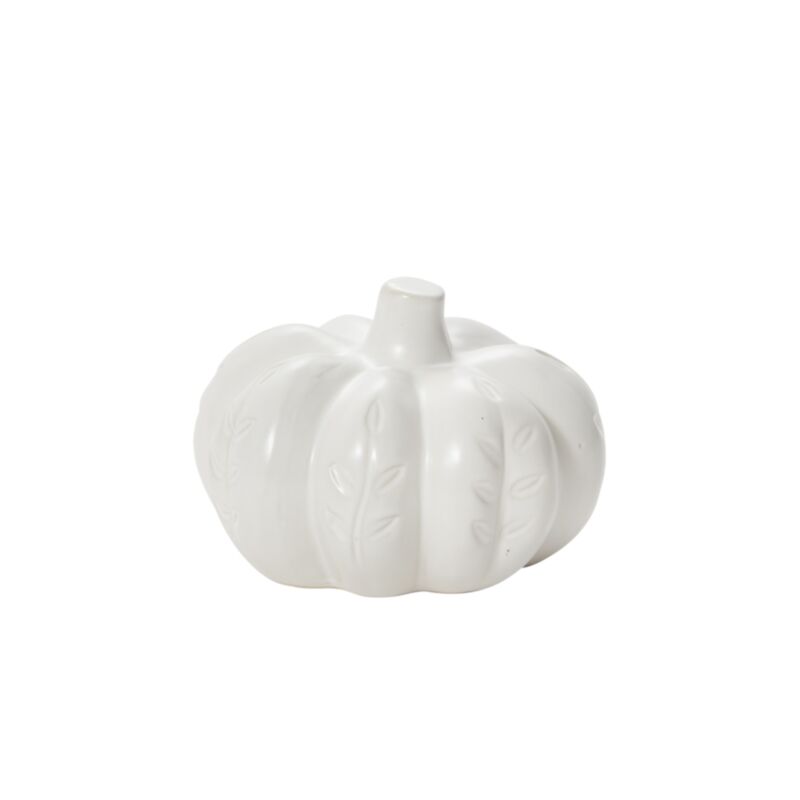 Carved Ceramic Pumpkin