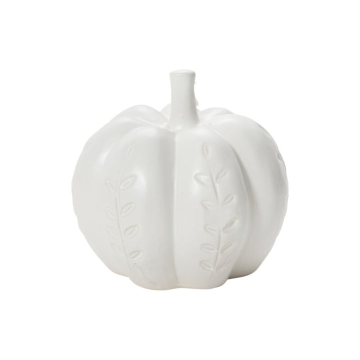 Carved Ceramic Pumpkin