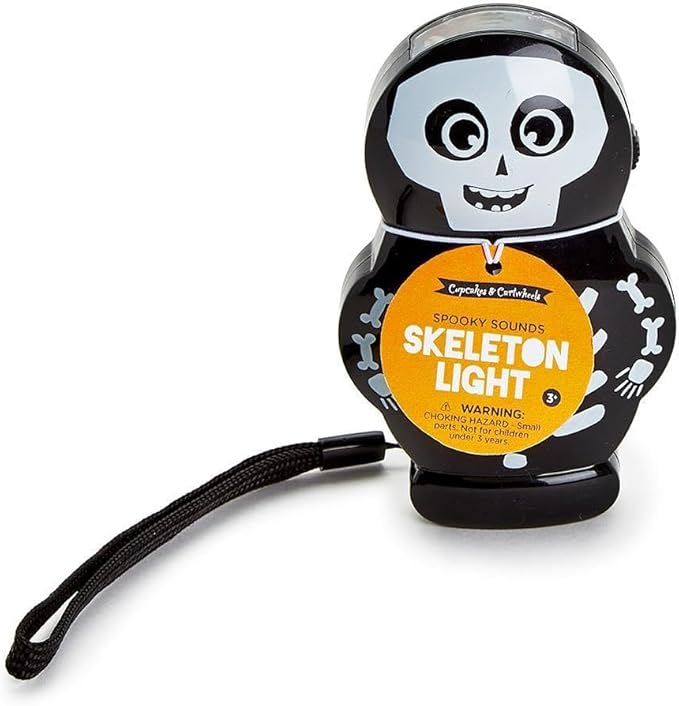 SPOOKY SOUNDS SKELETON LIGHT Two's Company Halloween Party Favors & Boo Baskets SPOOKY SOUNDS SKELETON LIGHT Bonjour Fete - Party Supplies