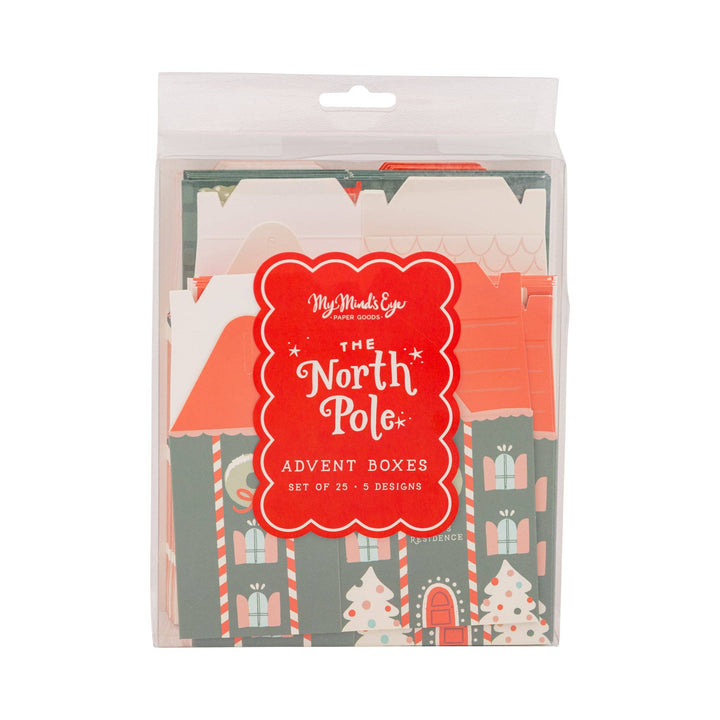 NPL1208 -  North Pole Advent Boxes My Mind’s Eye NPL1208 -  North Pole Advent Boxes Bonjour Fete - Party Supplies
