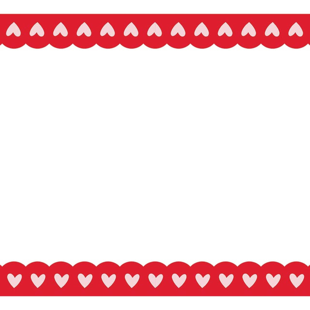 Table Runner - Hearts: Paper Slant Collections by Creative Brands Table Runner - Hearts: Paper Bonjour Fete - Party Supplies