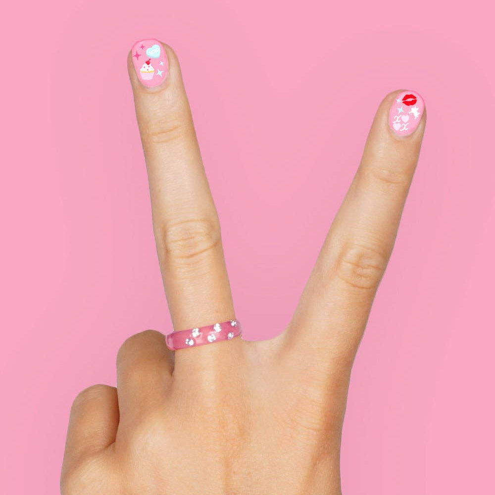 Be Mine Nail Stickers - 164 stickers xo, Fetti Be Mine Nail Stickers - 164 stickers Bonjour Fete - Party Supplies