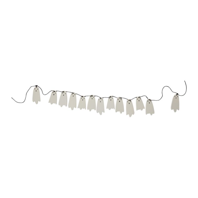 Spooky Ghost Ceramic Garland