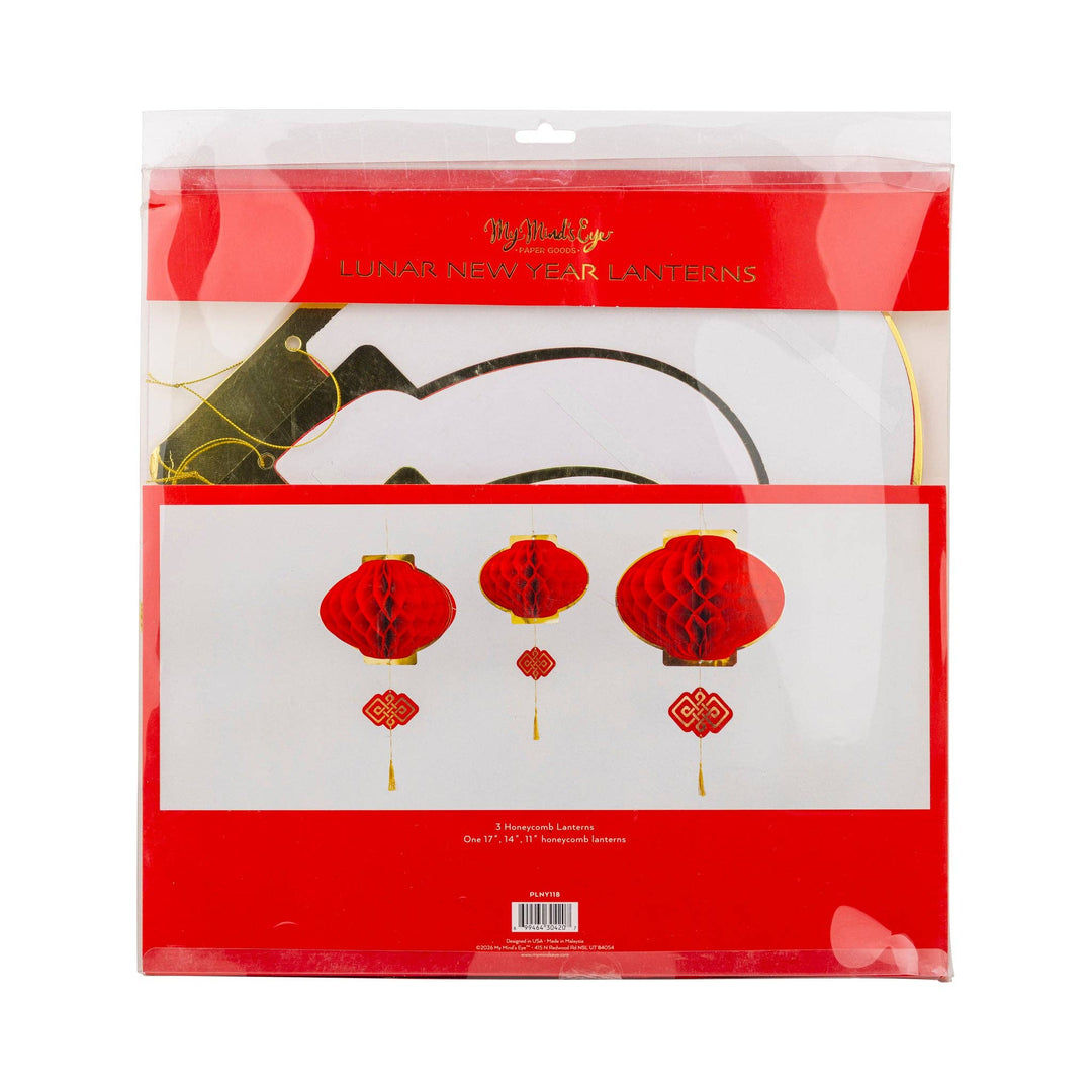 PLNY118 - Honeycomb Lantern Hanging Decorations My Mind’s Eye PLNY118 - Honeycomb Lantern Hanging Decorations Bonjour Fete - Party Supplies