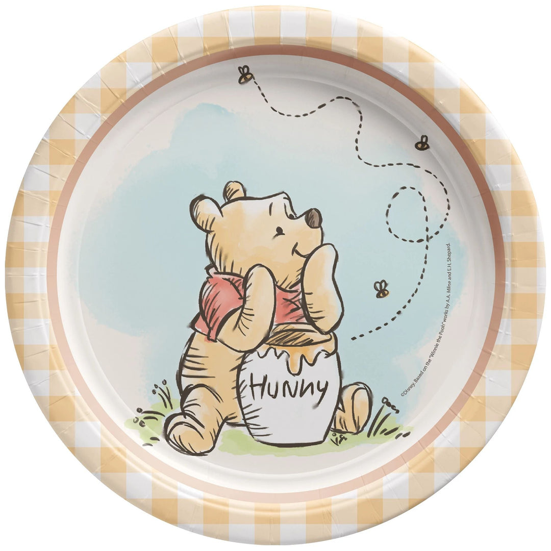 WINNIE THE POOH PLATES Amscan Plates WINNIE THE POOH PLATES Bonjour Fete - Party Supplies