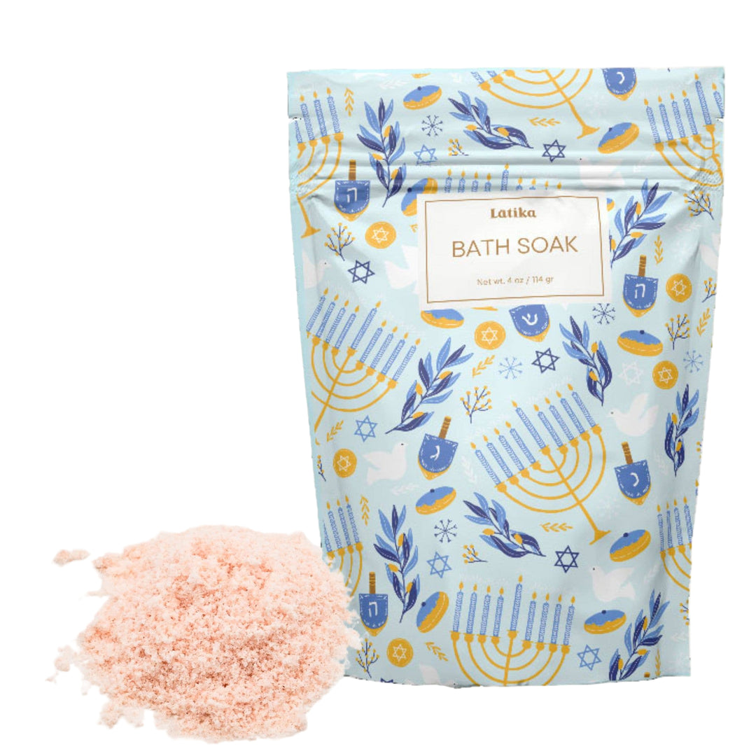 Hanukkah Menorah  🕎 Fizzing Bath Soak Latika Beauty Hanukkah Menorah  🕎 Fizzing Bath Soak Bonjour Fete - Party Supplies