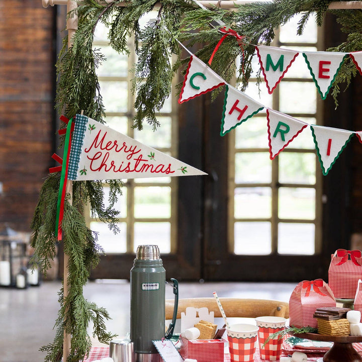 Merry Christmas Felt Pennant