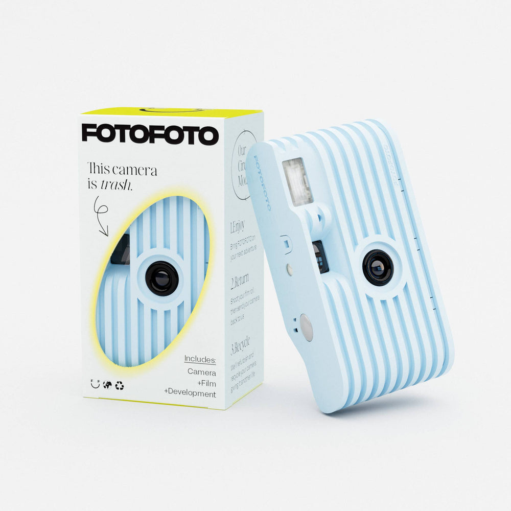 BLUE DISPOSABLE CAMERA Fotofoto Gifts BLUE DISPOSABLE CAMERA Bonjour Fete - Party Supplies