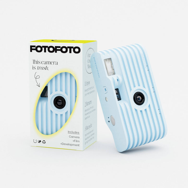 BLUE DISPOSABLE CAMERA Fotofoto Gifts BLUE DISPOSABLE CAMERA Bonjour Fete - Party Supplies