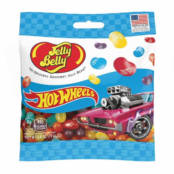 Hot Wheels jelly bean candy bag for a car or birthday party favor