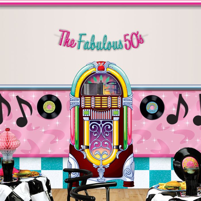THE FABULOUS 50'S BANNER Beistle Garlands & Banners THE FABULOUS 50'S BANNER Bonjour Fete - Party Supplies