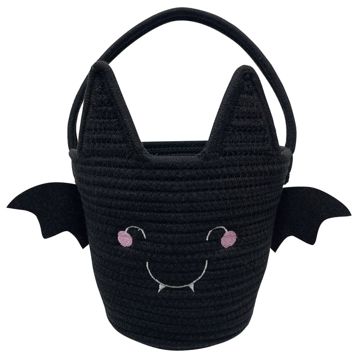 HALLOWEEN BAT ROPE BASKET Emerson and Friends Halloween Party Favors & Boo Baskets Bonjour Fete - Party Supplies