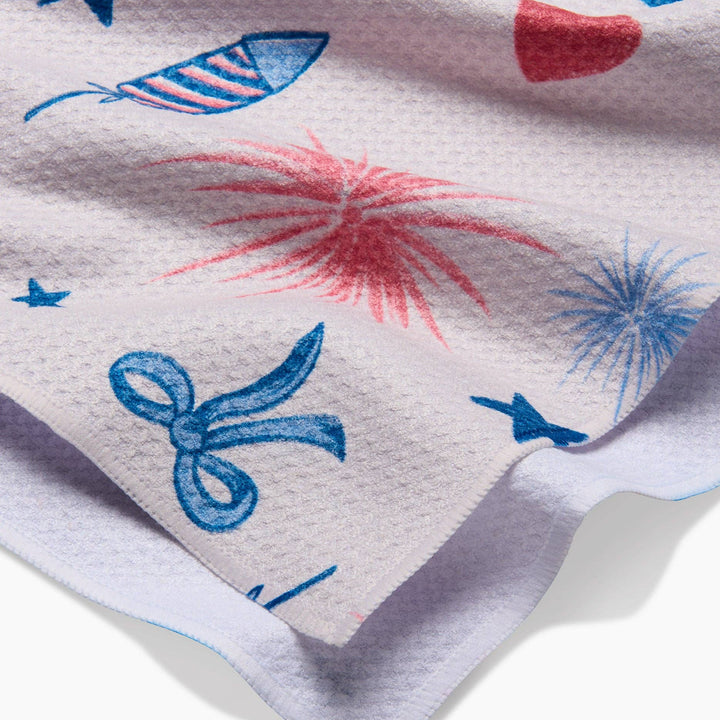 Freedom Tea Towel Geometry Freedom Tea Towel Bonjour Fete - Party Supplies