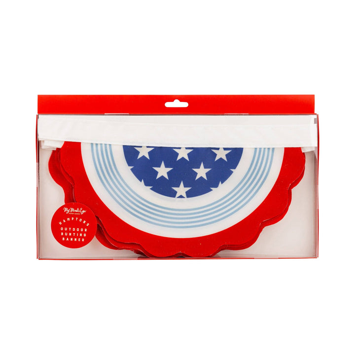 HAMPTONS BUNTING OUTDOOR BANNER My Mind’s Eye 4th of July HAMPTONS BUNTING OUTDOOR BANNER Bonjour Fete - Party Supplies