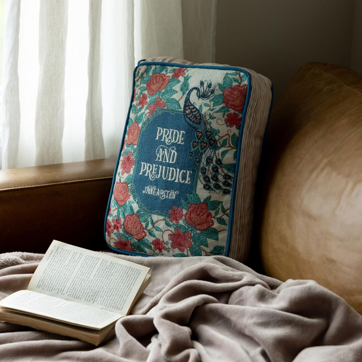 Book Shaped Pillow, Pride and Prejudice Steel Mill Gifts Throw Pillow Book Shaped Pillow, Pride and Prejudice Bonjour Fete - Party Supplies