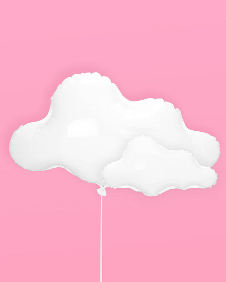 Cloud balloons styled with party decor