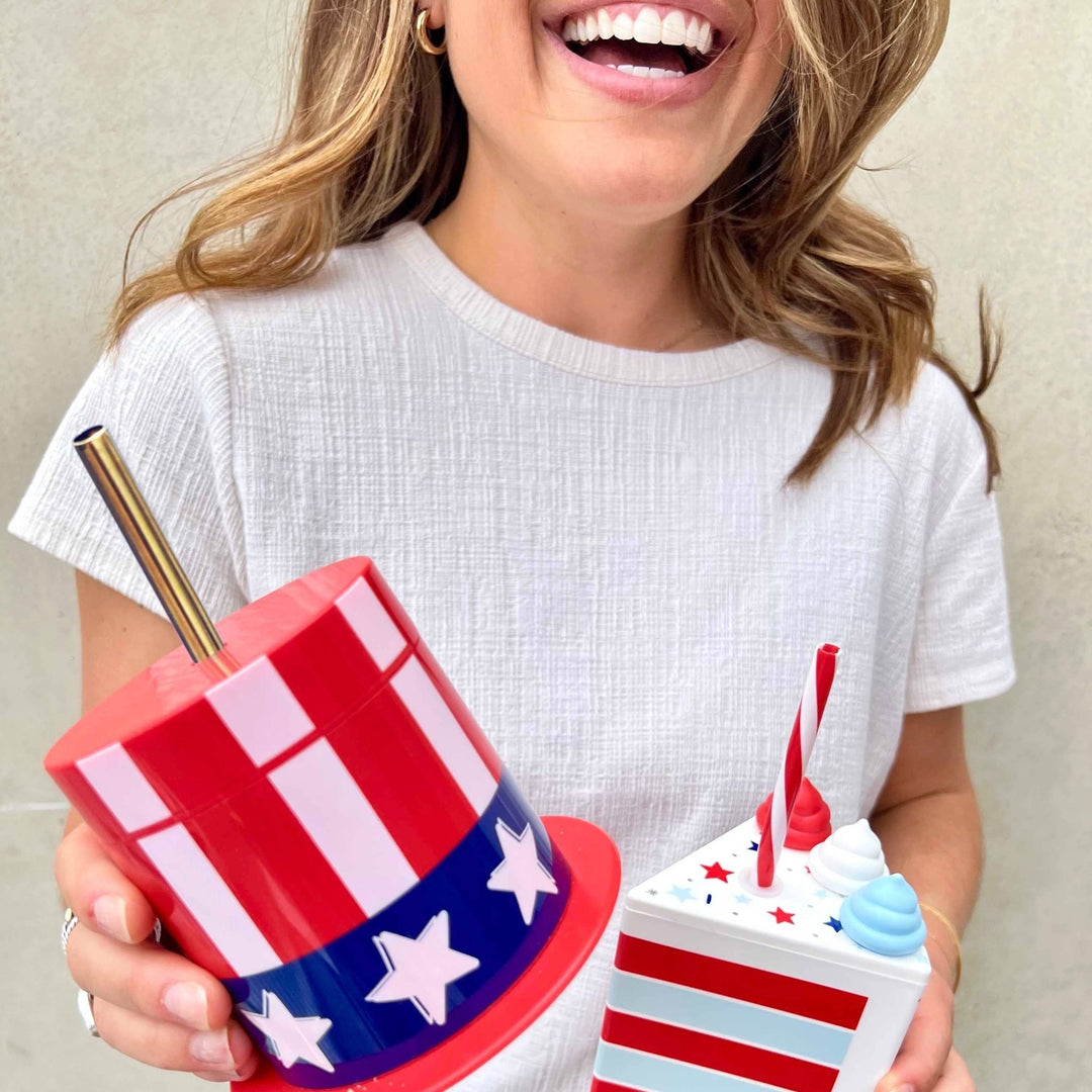 Hats Off To The USA Sipper Packed Party Hats Off To The USA Sipper Bonjour Fete - Party Supplies