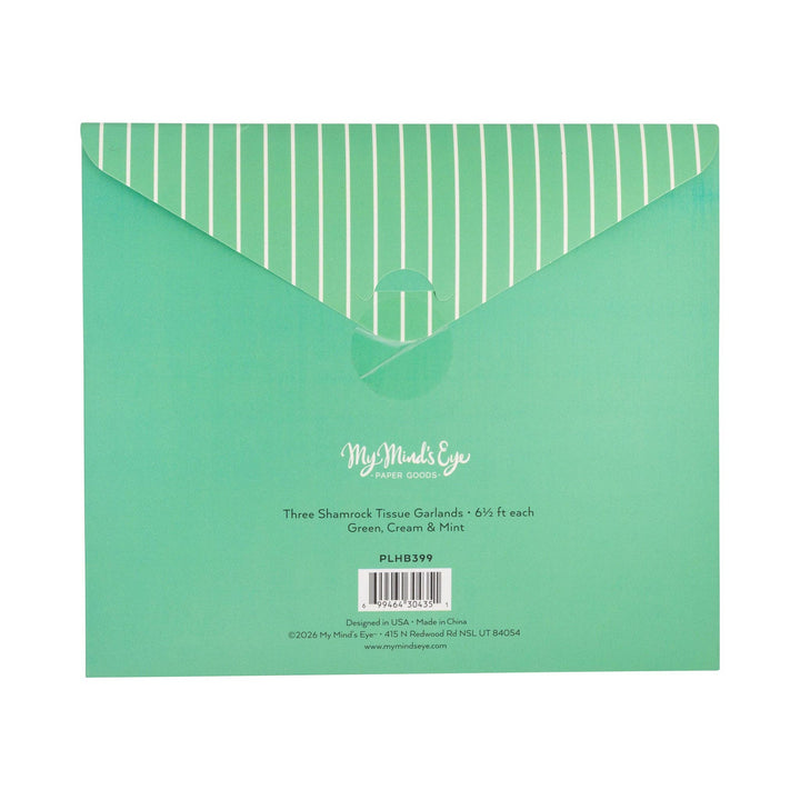 PLHB399 - Shamrock Crepe Paper Banner Set My Mind’s Eye PLHB399 - Shamrock Crepe Paper Banner Set Bonjour Fete - Party Supplies