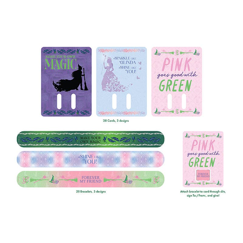 Wicked: Friendship Bracelet Valentines (NEW!) Insight Editions - #1 Pop Culture Publisher Wicked: Friendship Bracelet Valentines (NEW!) Bonjour Fete - Party Supplies