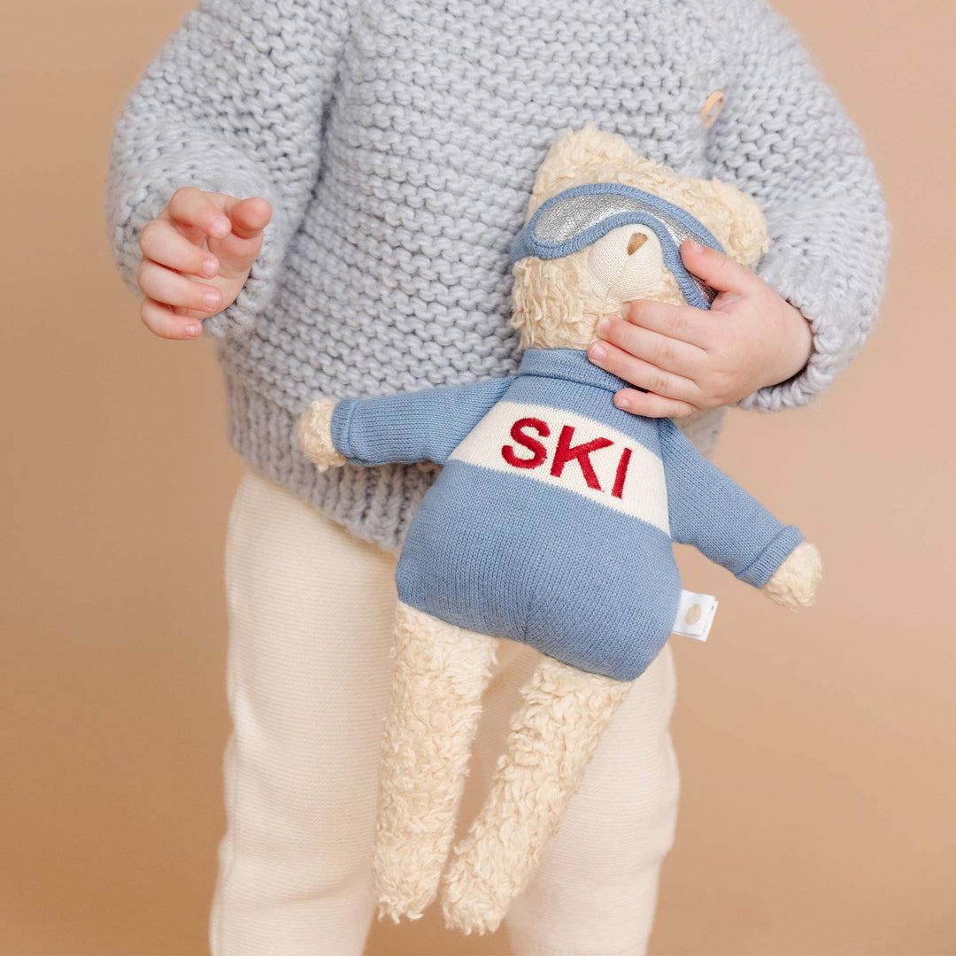 Plush Bear Ski Baby Kids Toy Animal Gift Winter Sport Snow The Blueberry Hill Plush Bear Ski Baby Kids Toy Animal Gift Winter Sport Snow Bonjour Fete - Party Supplies
