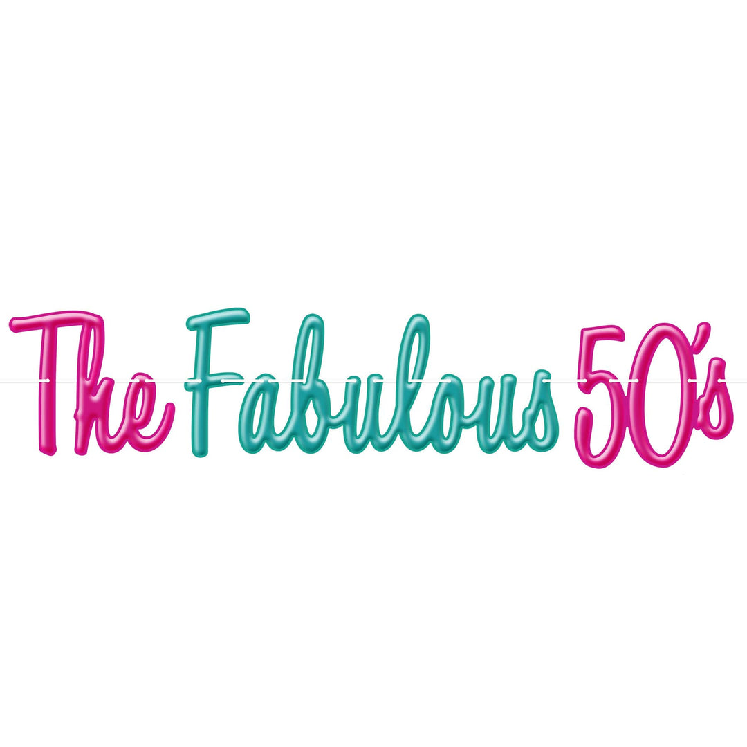 The Fabulous 50's Streamer Beistle The Fabulous 50's Streamer Bonjour Fete - Party Supplies