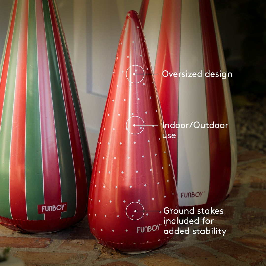 Inflatable Holiday Tree Cones Funboy Holiday Decor Inflatable Holiday Tree Cones Bonjour Fete - Party Supplies