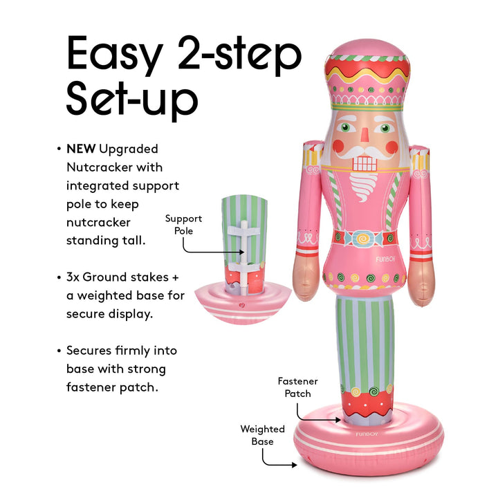 Inflatable Nutcracker Funboy Holiday Decor Inflatable Nutcracker Bonjour Fete - Party Supplies