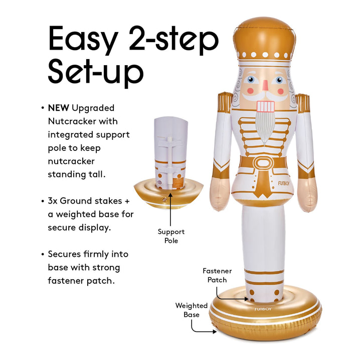 Inflatable Nutcracker Funboy Holiday Decor Inflatable Nutcracker Bonjour Fete - Party Supplies