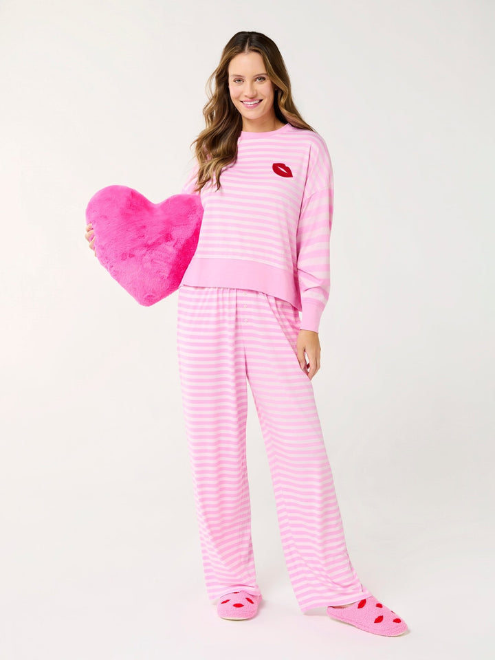 Shiraleah Jovi Heart Pillow