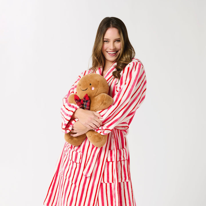 Shiraleah Gingerbread Man Pillow, Brown Shiraleah Retail Décor Shiraleah Gingerbread Man Pillow, Brown Bonjour Fete - Party Supplies