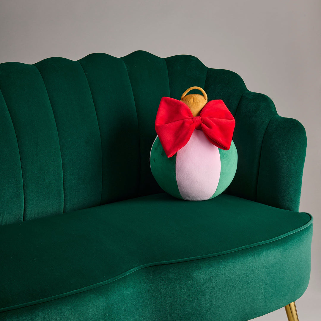 Shiraleah Assorted Set of 3 Festive Bauble Pillows, Multi Shiraleah Retail Décor Shiraleah Assorted Set of 3 Festive Bauble Pillows, Multi Bonjour Fete - Party Supplies