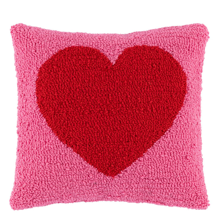 Shiraleah Heart Pillow, Pink Shiraleah Retail Décor Shiraleah Heart Pillow, Pink Bonjour Fete - Party Supplies