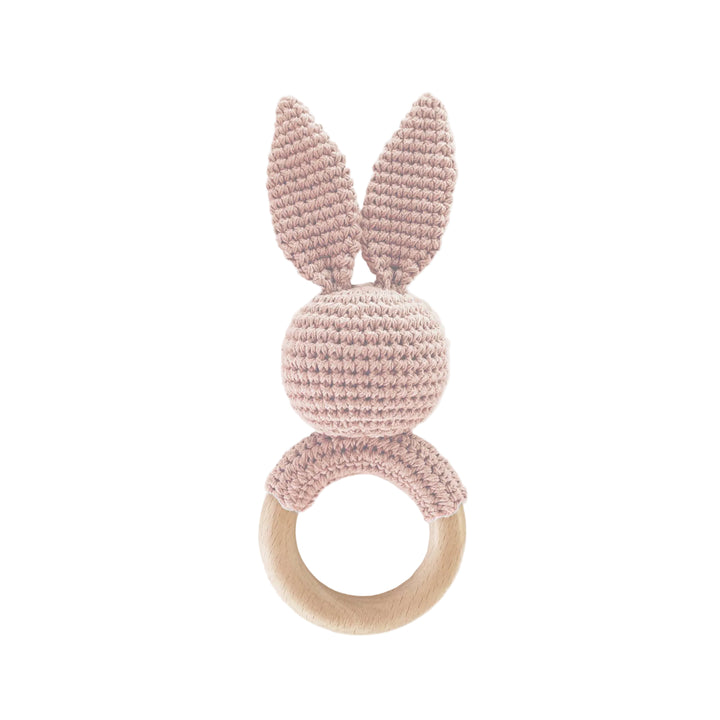 Teether Bunny Pink Rattle Spring Summer Baby Gift: Pink The Blueberry Hill Teether Bunny Pink Rattle Spring Summer Baby Gift: Pink Bonjour Fete - Party Supplies