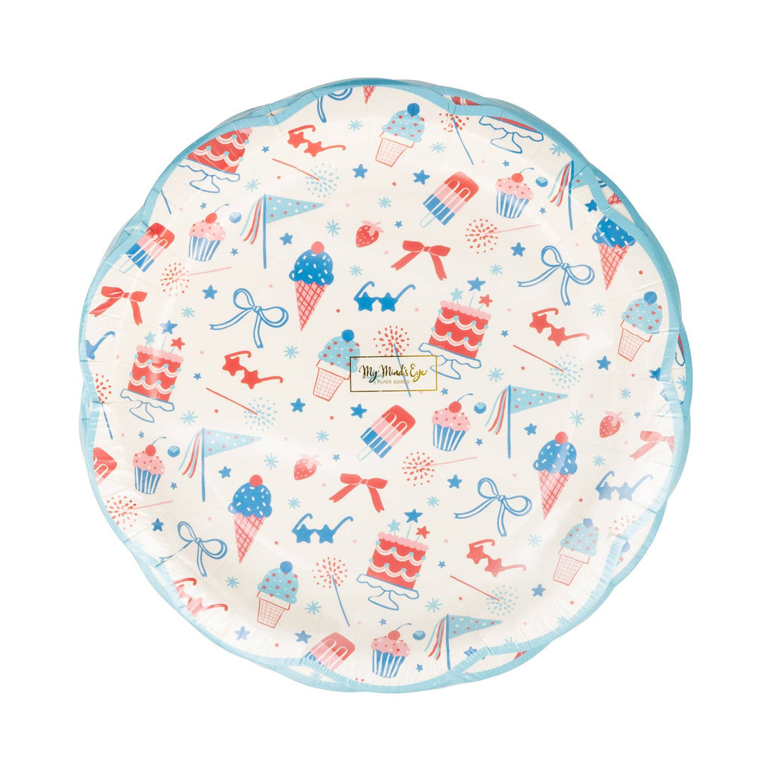 SMT1140 - Summer Treats 9" Plate My Mind’s Eye SMT1140 - Summer Treats 9" Plate Bonjour Fete - Party Supplies