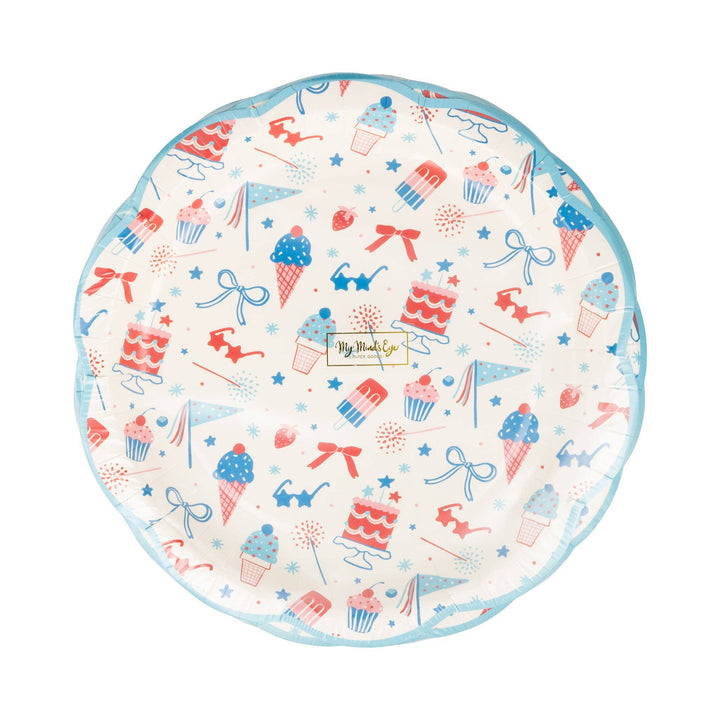 SMT1140 - Summer Treats 9" Plate My Mind’s Eye SMT1140 - Summer Treats 9" Plate Bonjour Fete - Party Supplies