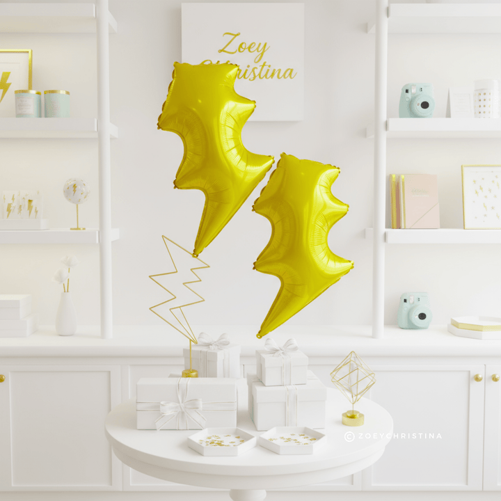Lightning Bolt Foil Balloon