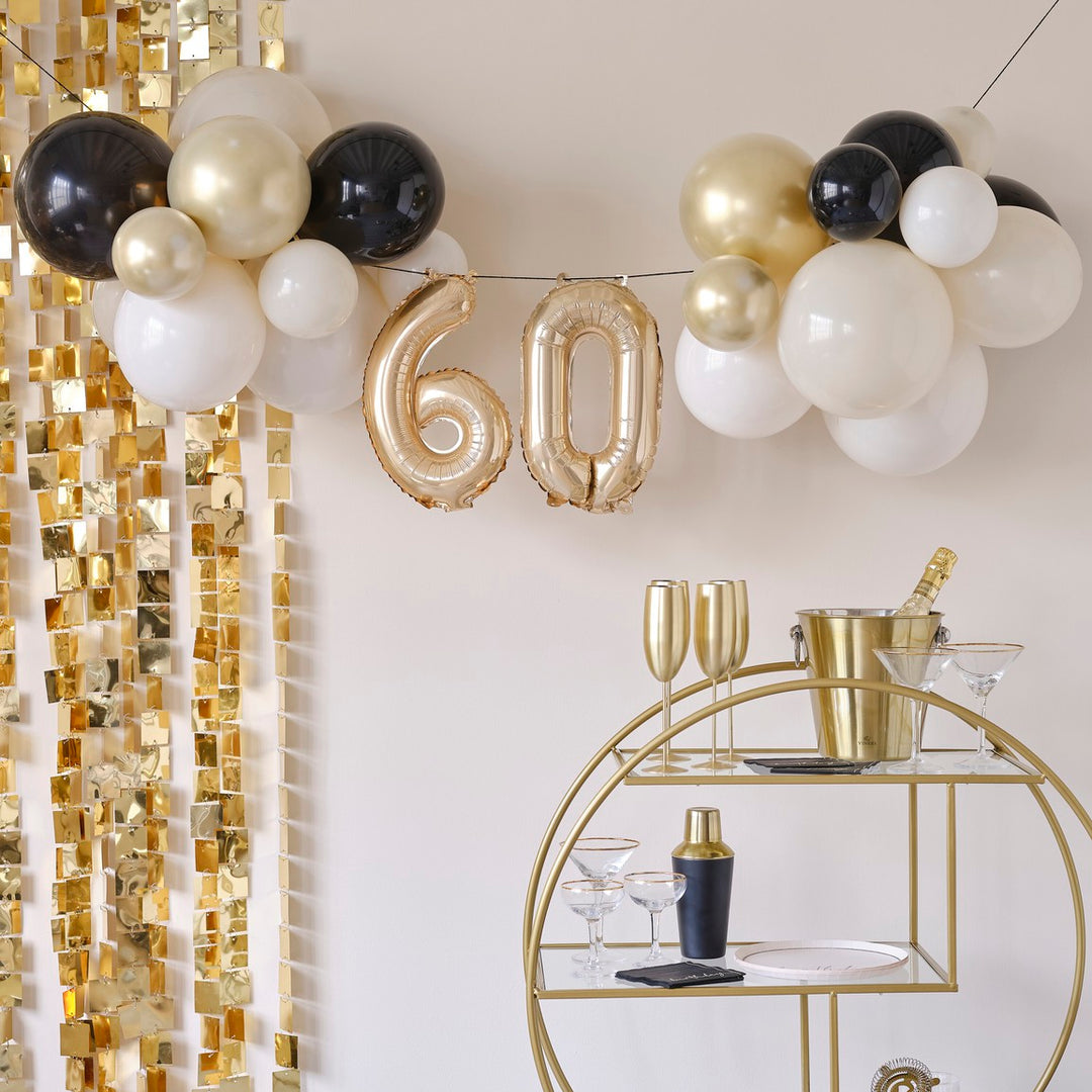 60TH BIRTHDAY BALLOON BANNER – Bonjour Fête
