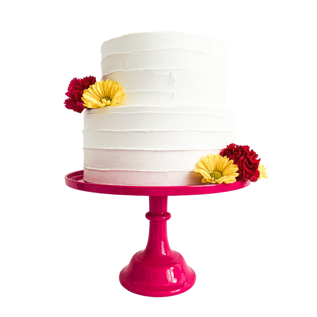 Hot Pink Melamine Cake Stand | Cupcake Stand Sprinkles & Confetti Party Supplies Hot Pink Melamine Cake Stand | Cupcake Stand Bonjour Fete - Party Supplies