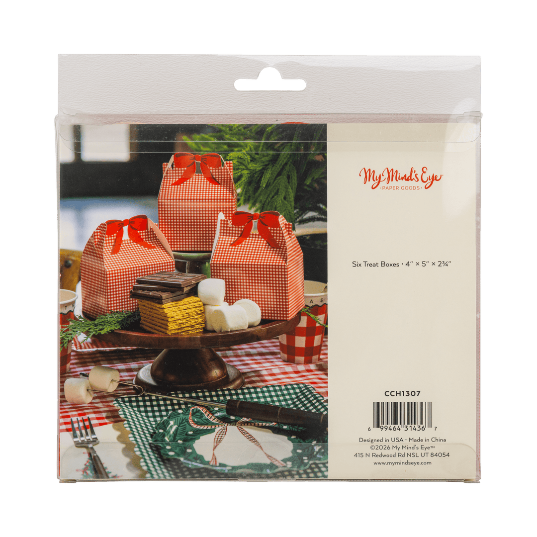 Red Gingham Gable Box